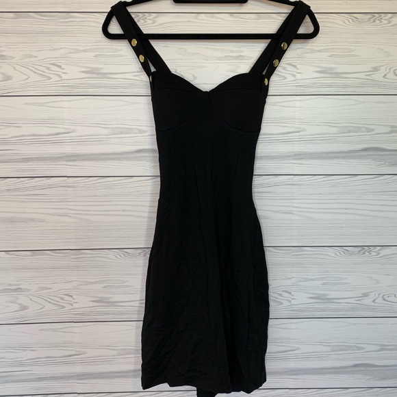 NWT revolve Bobbi black Matte Knit Sweetheart Dress in Black - Picture 6 of 10